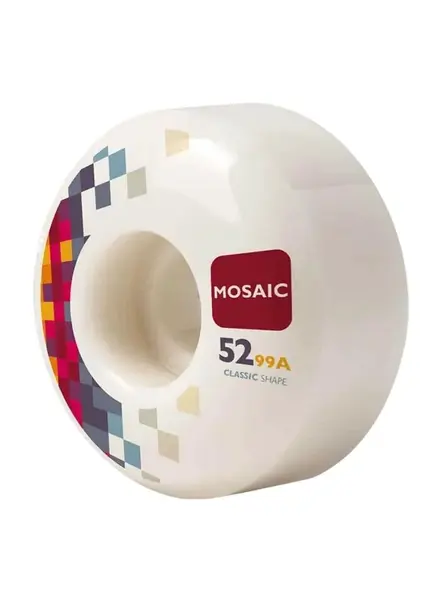 Mosaic kolečka Rutor CS 52 mm White | Bílá | Velikost skate 52 mm