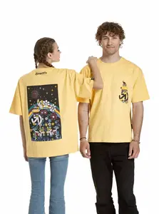 Meatfly unisex tričko Dwarf Cornsilk Dwarf | Písková | Velikost M/L | 100% bavlna