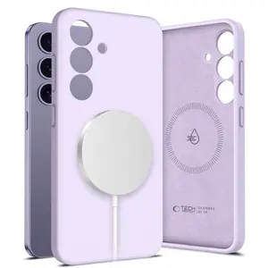 Tech-Protect Liquid Silicone MagSafe, Samsung Galaxy S25 Plus, fialový