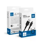 BlueStar kabel USB - Micro USB 1 m, černý