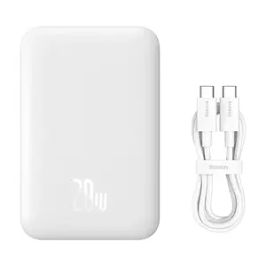 Baseus Magnetic 20W Mini Powerbanka 6000mAh USB-C, bílá