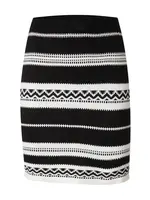 ABOUT YOU Sukňa 'Pernilla'  čierna / biela