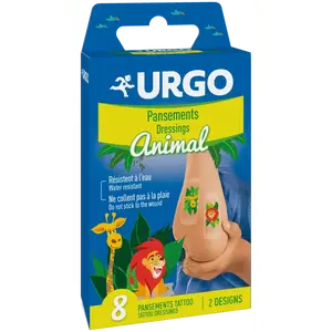 URGO TATTOO Animal Dětská náplast 8ks