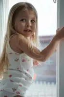 Dětská bavlněná souprava Konges Sløjd MINNIE UNDERWEAR GOTS bílá barva, KS3021