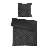 Dieter Knoll OBOUSTRANNÉ POVLEČENÍ, satén, antracitová, 155/220 cm