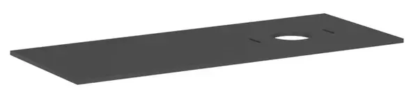 Hansgrohe Xilesa E - Doska pod umývadlo, 138x55 cm, výrez vpravo, matná sivá 54279760