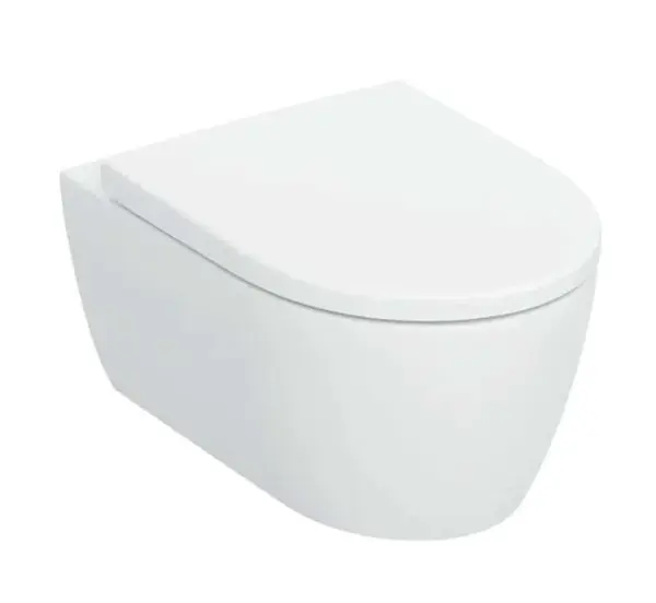 Geberit iCon - Závesné WC s doskou SoftClose, TurboFlush, Rimfree, matná biela 503.046.JT.1