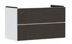 Hansgrohe Xevolos E - Umývadlová skrinka, 98x58x48 cm, 2 zásuvky, matná biela/textilná tmavá sivá 54181660