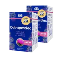 GS Ostropestřec 6500 mg, 2 × 60+20 tablet NAVÍC, dárkové balení 2025
