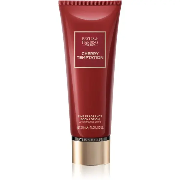 Baylis & Harding The Edit Cherry Temptation parfémované tělové mléko pro ženy Cherry, Jasmin & Sandalwood 236 ml