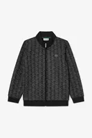 Dětská mikina Lacoste černá barva, vzorovaná, SJ1233