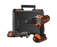 BLACK+DECKER Náradie - 18V AKU multifunkčný vŕtací skrutkovač, 2x aku 1,5 Ah Li-Ion, nabíjačka MT218KB-QW