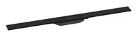 Hansgrohe RainDrain Flex - Lineární sprchový žlab s nerezovým roštem 900, do prostoru, zkrátitelný, matná černá 56045670
