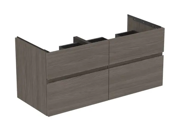 Ideal Standard Finesse - Umyvadlová skříňka, 120x51x55 cm, 4 zásuvky, Dark Elm E3399UR