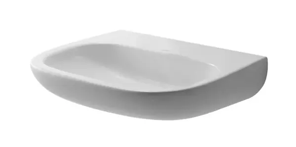 Duravit D-Code - Umyvadlo Med, 55x43 cm, bez otvoru pro baterii, alpská bílá 23115500702