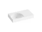 Ravak Lite - Umyvadlo 80x45 cm, bez přepadu, bez otvoru pro baterii, bílá XJXP1380000