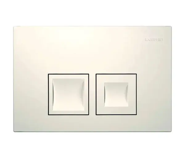Geberit Delta35 - Ovládací tlačítko splachování, alpská bílá 115.135.11.5