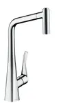 Hansgrohe M71 - Dřezová baterie Metris s výsuvnou sprškou, EcoSmart, chrom 14780000