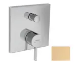 Hansgrohe Finoris - Baterie pod omítku, pro 2 spotřebiče, kartáčovaný bronz 76416140