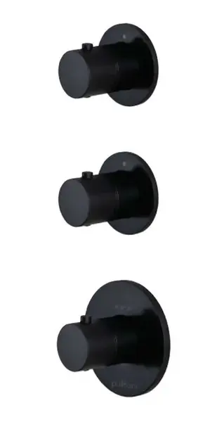 Paffoni Modular Box - Termostatická baterie pod omítku, pro 2 spotřebiče, matná černá MDE018NO