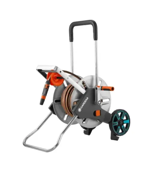 Gardena CleverRoll - Vozík na hadici CleverRoll M Easy, kovový, s hadicí Flex a příslušenstvím, 25 m 18547-20