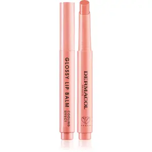 Dermacol Beauty Stick Glossy Lip Balm pečující lesk na rty s chladivým účinkem vůně 03 Peach 2.2 g
