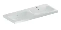 Geberit iCon - Dvojumývadlo, 120x48 cm, s prepadom, 2 otvory na batérie, KeraTect, biela 501.838.00.2
