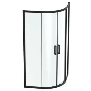 Ideal Standard Connect 2 - Sprchový kout 100x100 cm, černá/čiré sklo K9252V3