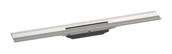 Hansgrohe RainDrain Flex - Lineární sprchový žlab s nerezovým roštem 700, ke stěně, zkrátitelný, kartáčovaná nerez 56050800