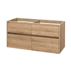 Mereo Opto - Umývadlová skrinka, 121x58x46 cm, 4 zásuvky, dub CN923S