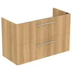 Ideal Standard i.Life A - Skrinka pod umývadlo, 100x44x63 cm, 2 zásuvky, dub T5257NX