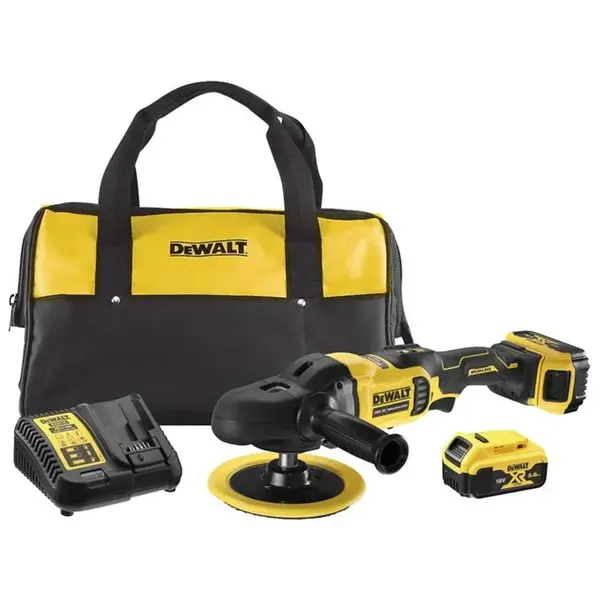 DeWALT Náradie - 18V AKU leštička 125-180 mm, 2x aku 5,0 Ah XR, nabíjačka DCM849P2