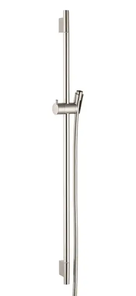 Hansgrohe Raindance - Sprchová tyč Unica'S Puro 90 cm, so sprchovou hadicou, kefovaný nikel 28631820