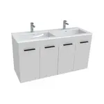 Jika Cube - Skříňka s dvojumyvadlem, 118x42x62 cm, bílá H4536611763001