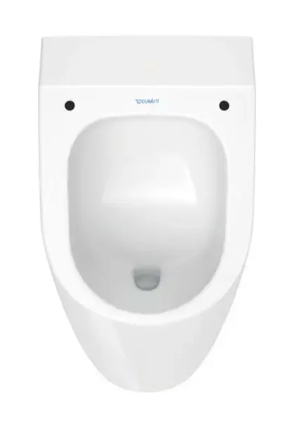 Duravit ME by Starck - Pisoár, zadný prívod vody, Rimless, WonderGliss, biela 281230AC00