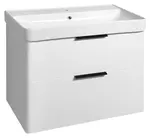 Aqualine Deneb - Umývadlová skrinka 55x77x42 cm, 2 zásuvky, matná biela DN280