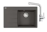 Franke Sety - Kuchynský set G250ŠB, fragranitový drez CNG 611-78 TL/7 a batéria FS 3230.031, šedá bridlica/chróm 114.0720.167
