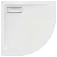 Ideal Standard Ultra Flat New - Sprchová vanička, štvrťkruh, 80x80 cm, biela T449101
