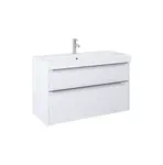 Jika Pure - Skříňka s umyvadlem, 100x54x42 cm, 2 zásuvky, lesklá bílá H40B2364025002