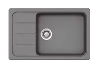SCHOCK Formhaus - Granitový dřez, 78x50 cm, s ovládáním odtoku, Croma FOMD100LSUGCR