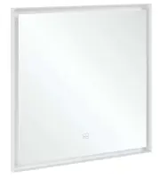 Villeroy & Boch Subway 3.0 - Zrcadlo v rámu s LED osvětlením, 80x75 cm, dotykový senzor A4638000