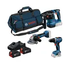 Bosch - 7dílná sada AKU nářadí, baterií a nabíječky 0615A50094