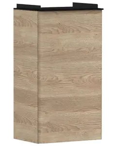 Hansgrohe Xelu Q - Umývadlová skrinka, 63x34x27 cm, 1 dvierka, pánty vľavo, prírodný dub/matná čierna 54013670