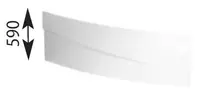 Polysan Evia - Obkladový panel 160 R čelný, pravý, biela 12812