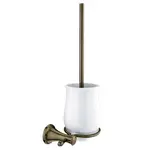 Nimco Lada - WC kefa nástenná, s držiakom, biela/mosadz LA 19094K-65