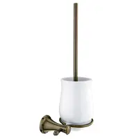 Nimco Lada - WC kefa nástenná, s držiakom, biela/mosadz LA 19094K-65