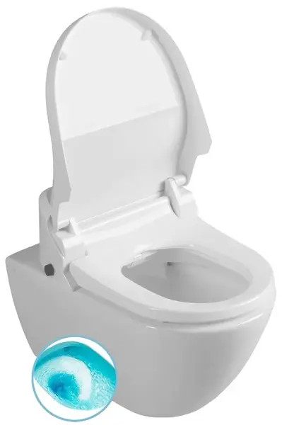 Sapho WC set - Elektronický bidet s keramikou, SoftClose, SwirlFlush, ExtraGlaze, biela UB-6635RU-1