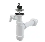 Alcadrain Sifony - Sifon umyvadlový s přípojkou, průměr 40 mm, nerez mřížka DN63 A41P