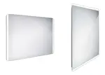 Nimco Zrcadla - Zrcadlo s LED osvětlením, 100x70 cm, hliník ZP 17004