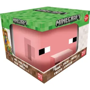 Minecraft 3D hrnek prasátko